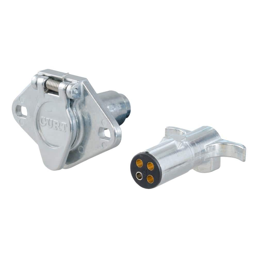 4-Way Round Connector Plug & Socket (Packaged) - Hercitys