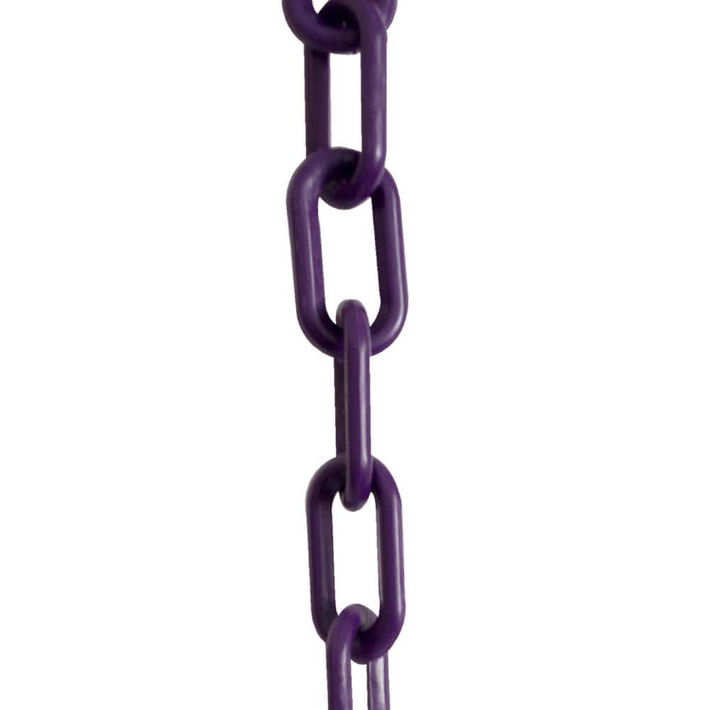 1.5 in. (#6, 38 mm) x 100 ft. Plastic Chain in Purple - Hercitys