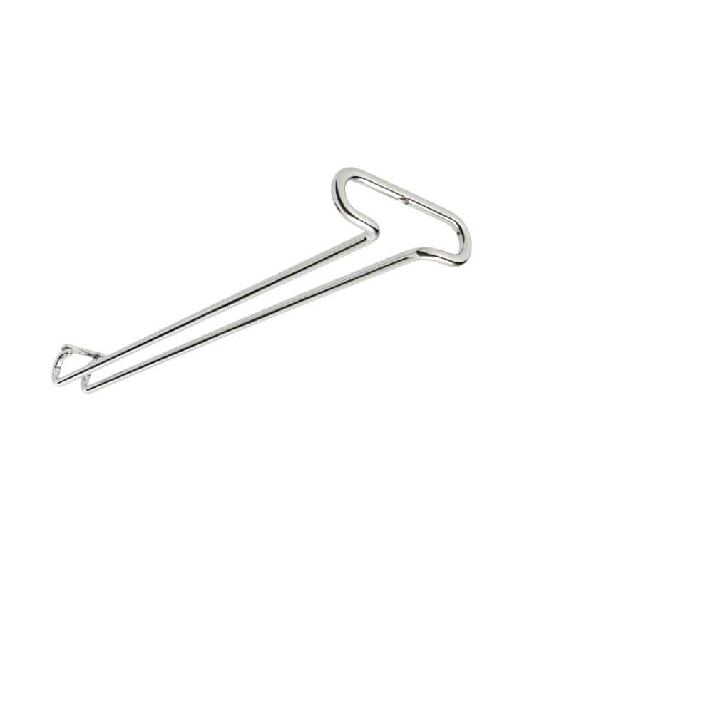 1.5 in. H x 4.25 in. W x 18 in. D Chrome Under Cabinet Wine Glass Holder - Hercitys
