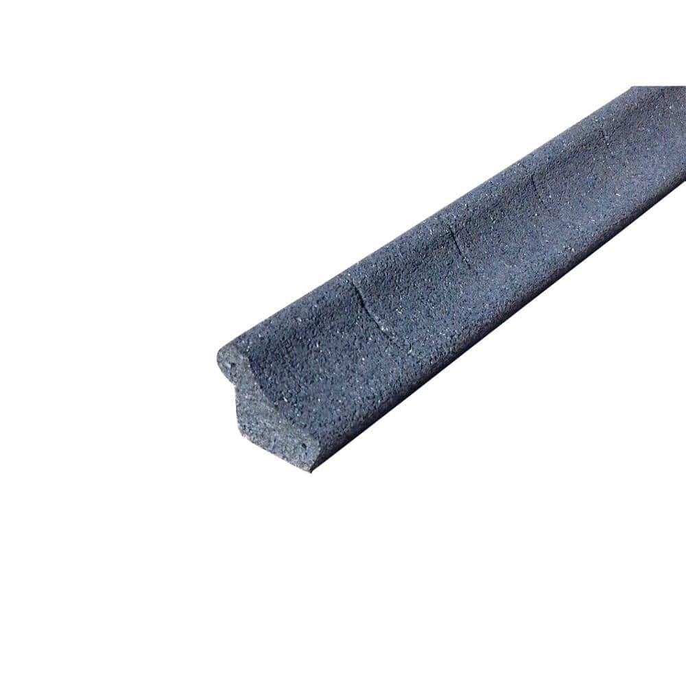 4 ft. Grey Rubber Curb Landscape Edging (4-Pack) - Hercitys