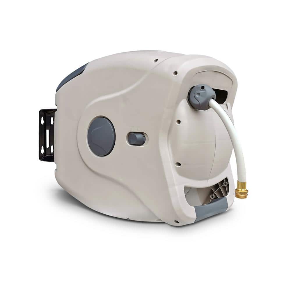 130 ft. 1/2 in. Retractable Garden Hose Reel XW Series Spray Nozzle Not Included - Hercitys