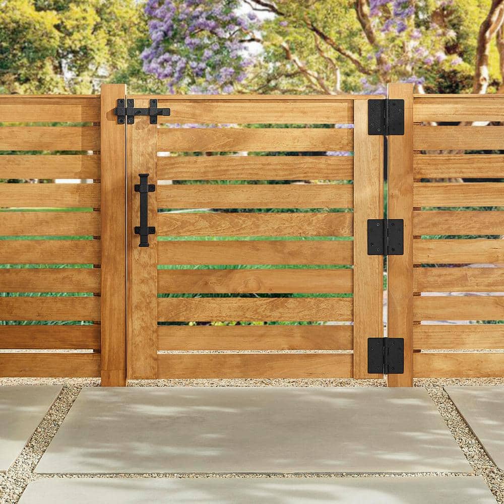 5 in. Black Heavy-Duty Butt Hinge with Rust Defender - Hercitys