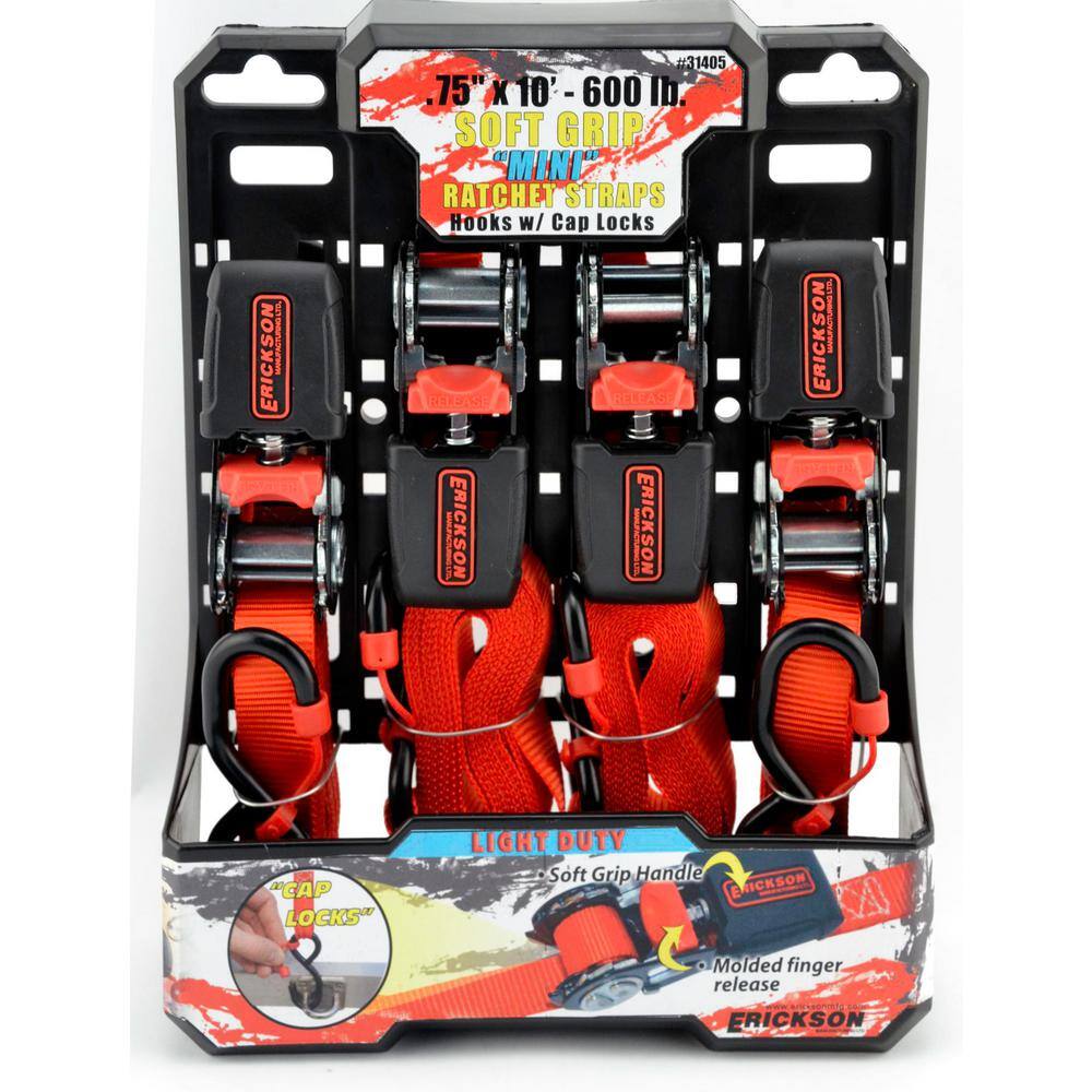 10 ft. x 3/4 in. Mini Ratchet with Cap Locks - Hercitys