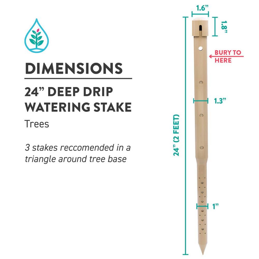 24 in. Watering Stake (3-Pack) - Hercitys