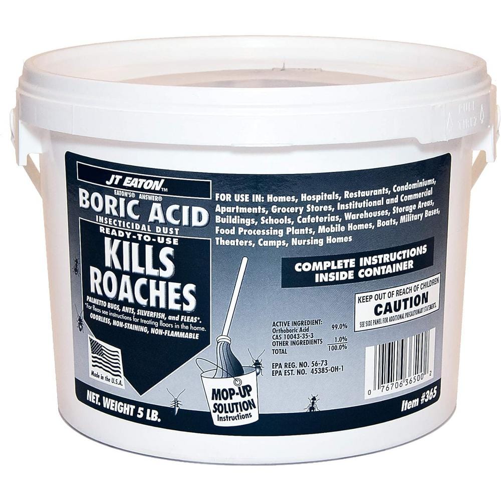 5 lb. Boric Acid Insecticidal Dust in Resealable Pail (4-Pack) - Hercitys