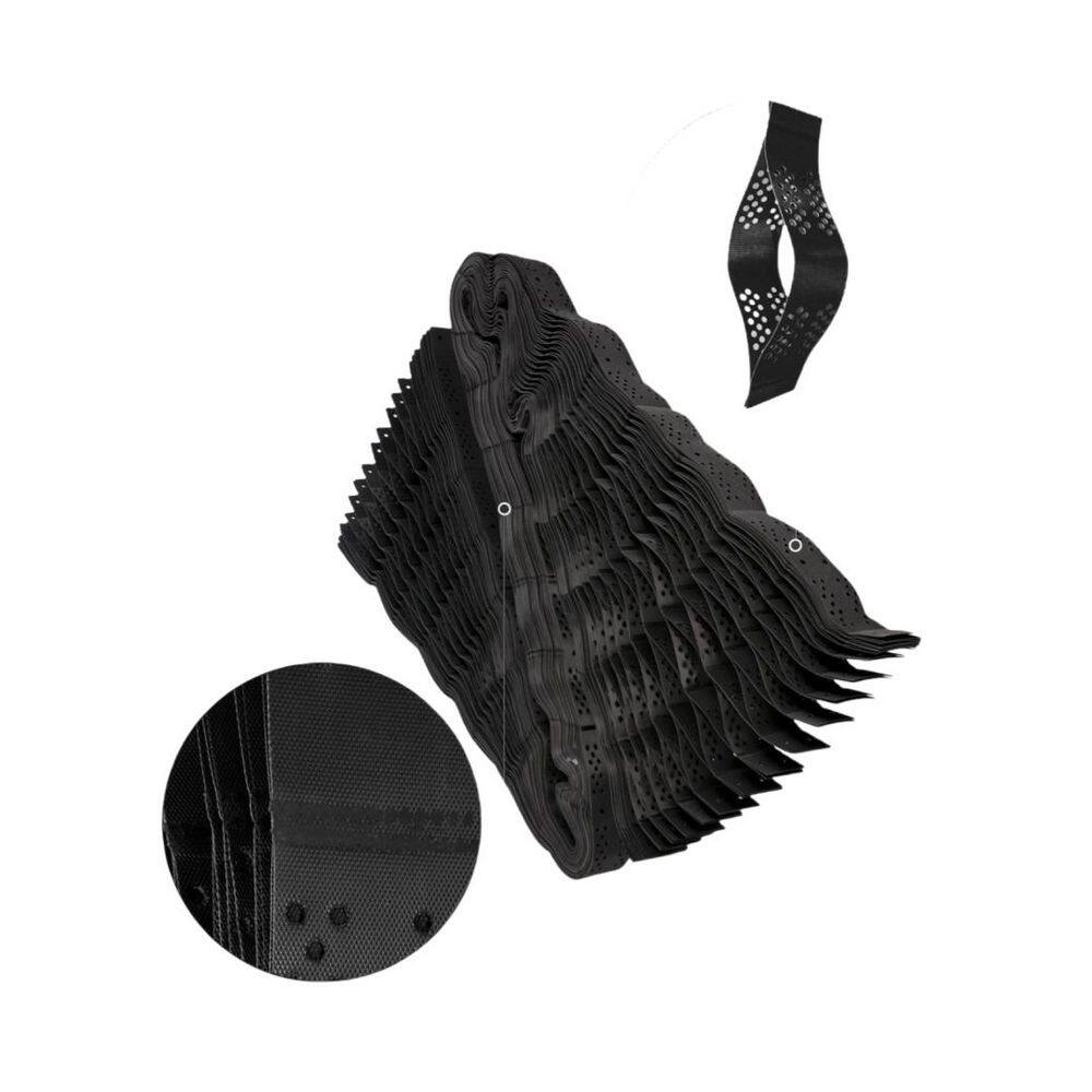 204 in. x 108 in. x 4 in. Plastic Geo Grid Ground Stabilization Paver with 1885 lbs. Strength for Driveways in Black - Hercitys