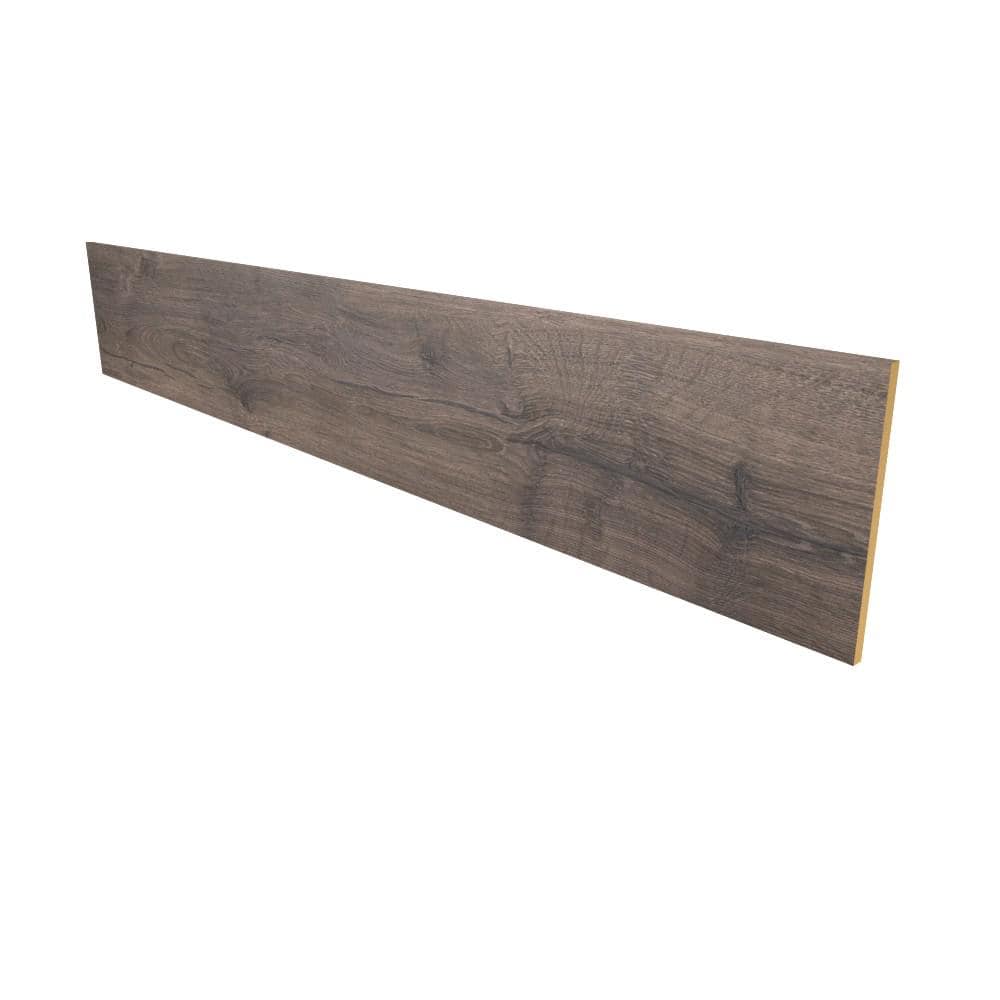 0.375 in. x 7.5 in. x 48 in. Laminate Vintage Pewter Oak Riser - Hercitys