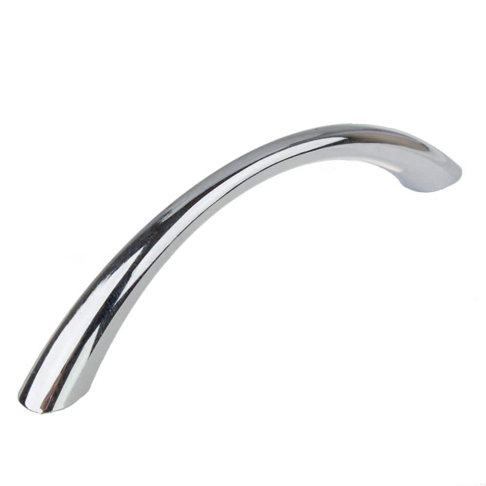 3-3/4 in. Center-to-Center Polished Chrome Small Loop Cabinet Pulls (10-Pack) - Hercitys