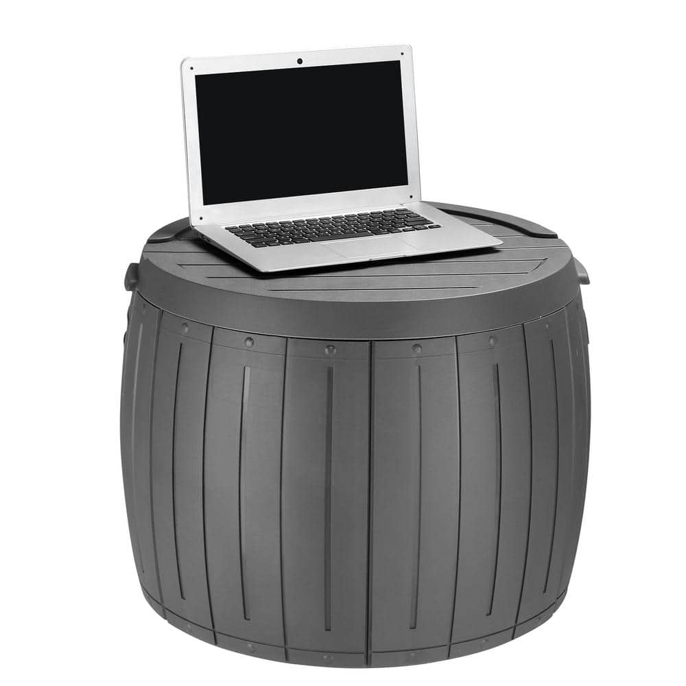 36 Gal. Plastic Round Deck Box - Hercitys