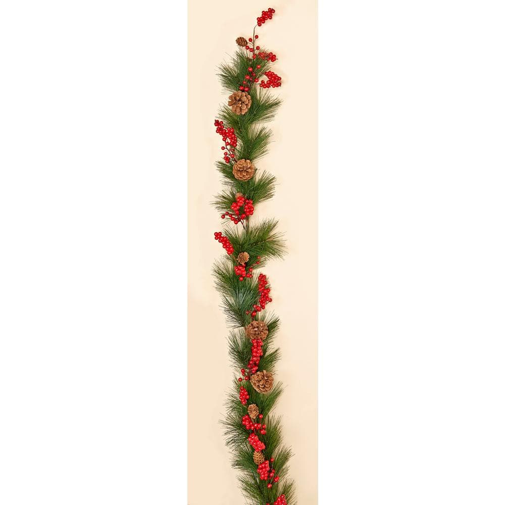 5 ft. Berry and Pine Cone Garland - Hercitys