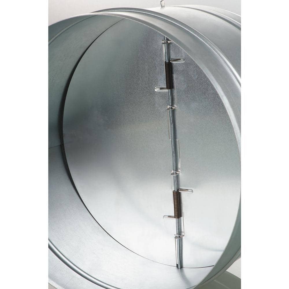 10 in. Galvanized Back-Draft Damper with Rubber Seal - Hercitys