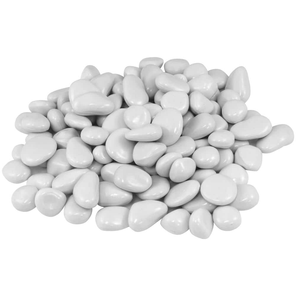 0.055 cu. ft. 0.5 in. to 1 in. White Plastic Pebbles - Hercitys
