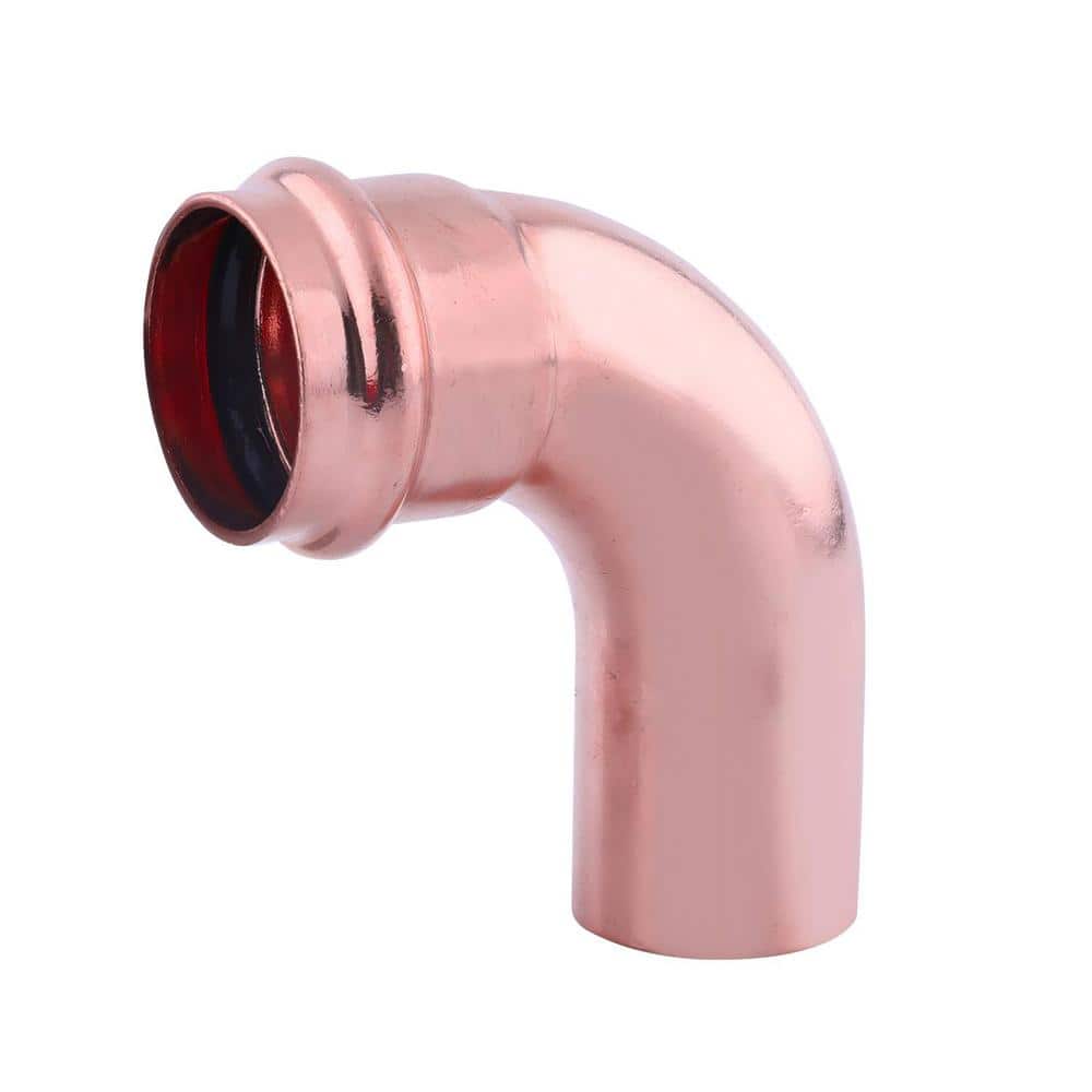 3 in. x 3 in. Copper Press XL 90° Street Elbow Press Fit x FTG - Hercitys