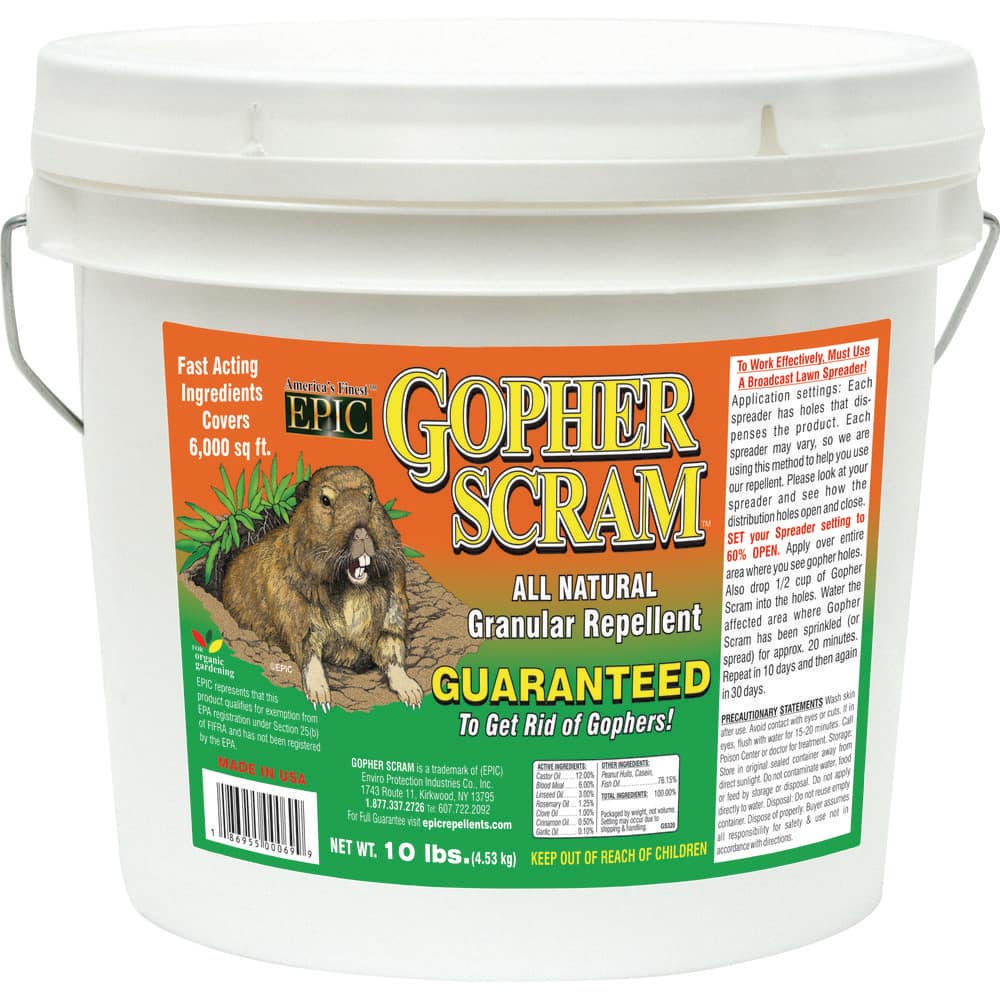 10 lbs. Granular Gopher Repellent Bucket - Hercitys