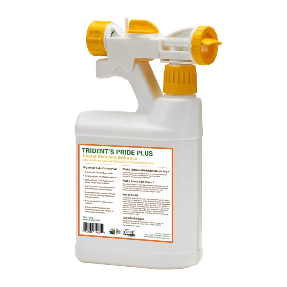 32 oz. Liquid Fish with Brown Algae and ChitosanSA in a Mixing Hose End Sprayer - Hercitys