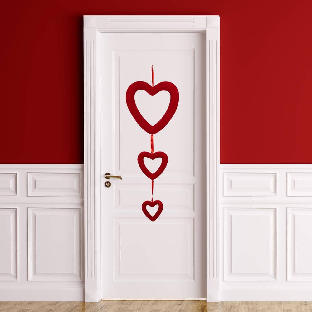 36 in. Trio of Hearts Valentine’s Day Wall Decoration - Hercitys