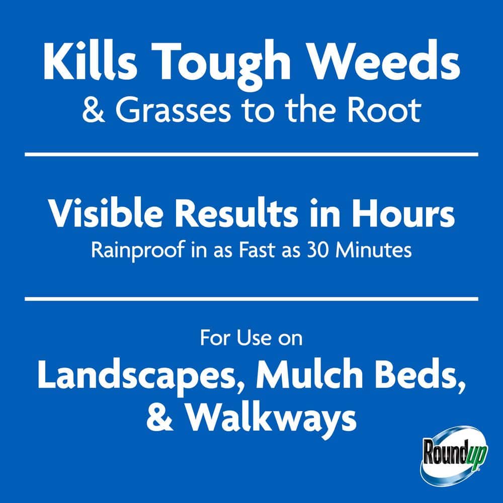 1.25 Gal. Weed/Grass Killer4 Refill, Use In and Around Flower Beds, Trees, Driveways, Walkways, and More - Hercitys