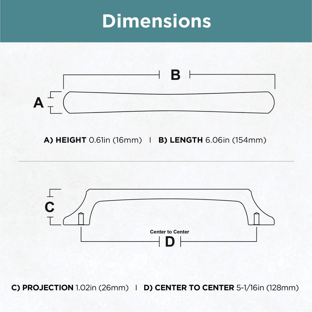 (10-Pack) Archways 5-1/16 in. (128 mm) Classic Modern Gold Arch Cabinet Handle Drawer Pulls - Hercitys