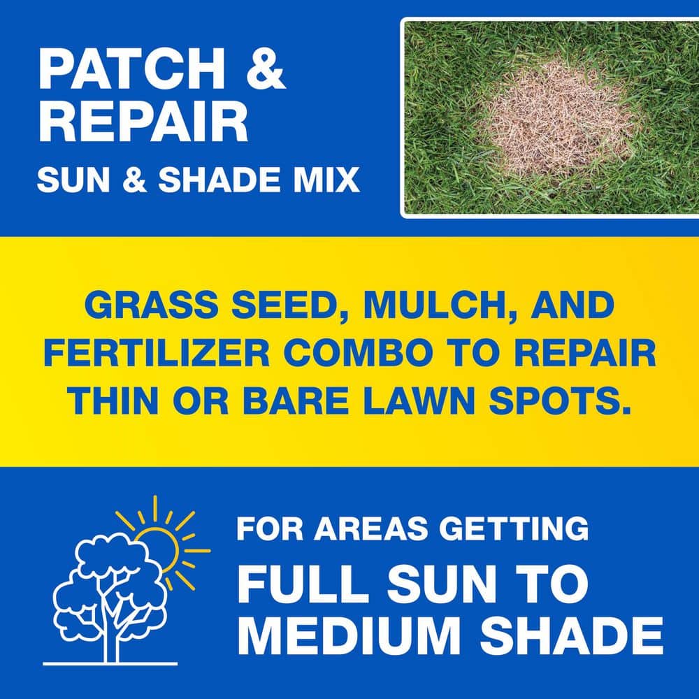 10 lb. Patch and Repair Sun and Shade Grass Seed Mix - Hercitys