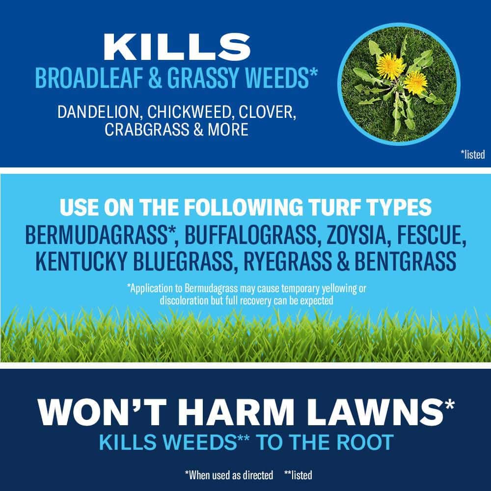 1 Gal. Concentrate All-In-One Lawn Weed and Crabgrass Killer - Hercitys