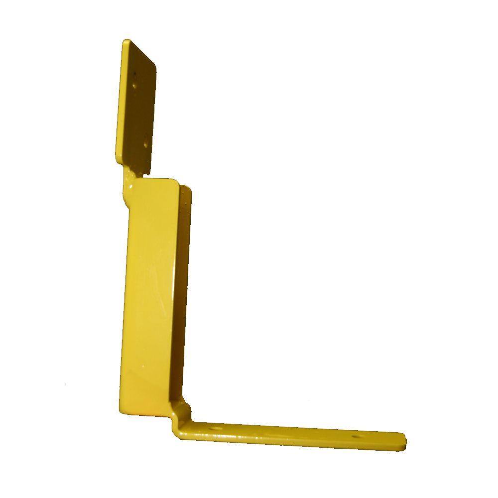 Up to 65 in. in Height 1 Unit Yellow OSHA Compliant Bracket for Use Exclusively with The Safety Boot Guardrail System - Hercitys