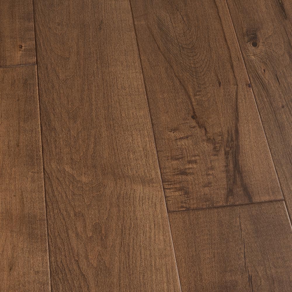 Pacifica Maple 1/2 in. T x 7.5 in. W Tongue & Groove Wire Brushed Engineered Hardwood Flooring (23.3 sq. ft./case) - Hercitys