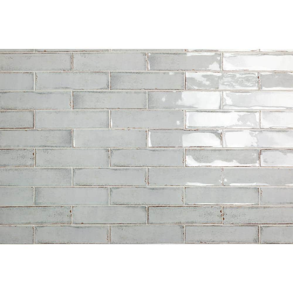 Moze Gray 3 in. x 12 in. 9 mm Ceramic Wall Tile (22-Piece) (5.38 sq. ft./ Box) - Hercitys