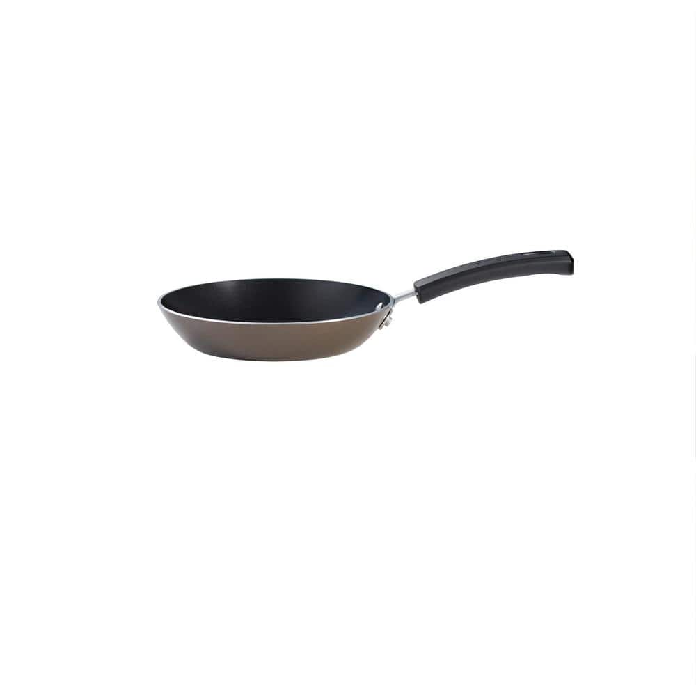Sicilia 8 in. Aluminum Nonstick Frying Pan in Hazelnut - Hercitys