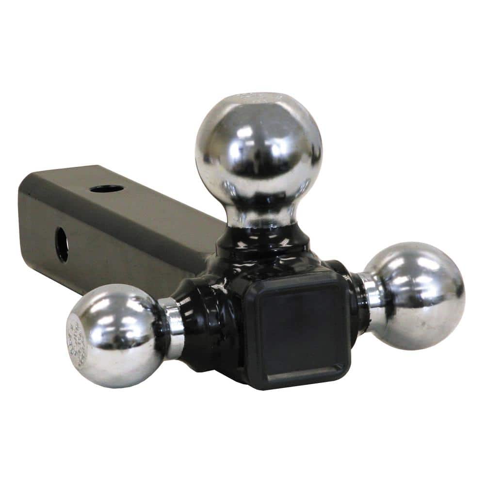 Tri-Ball Hitch-Tubular Shank with Chrome Towing Balls - Hercitys
