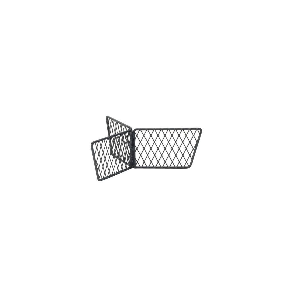 Loop and Lattice Black 2-Tier Divided Round Fruit Basket - Hercitys