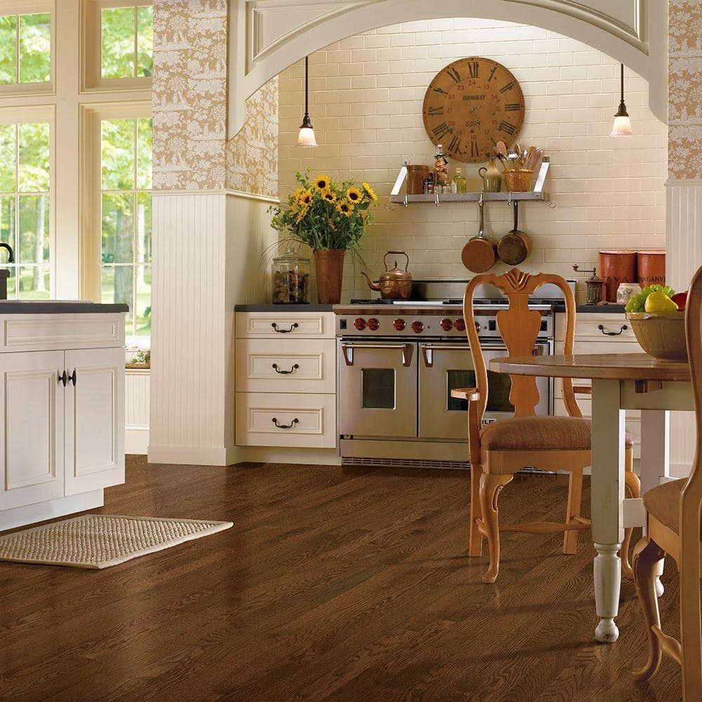American Originals Deep Russet White Oak 3/4 in. T x 3-1/4 in. W Smooth Solid Hardwood Flooring (22 sq.ft./ctn) - Hercitys