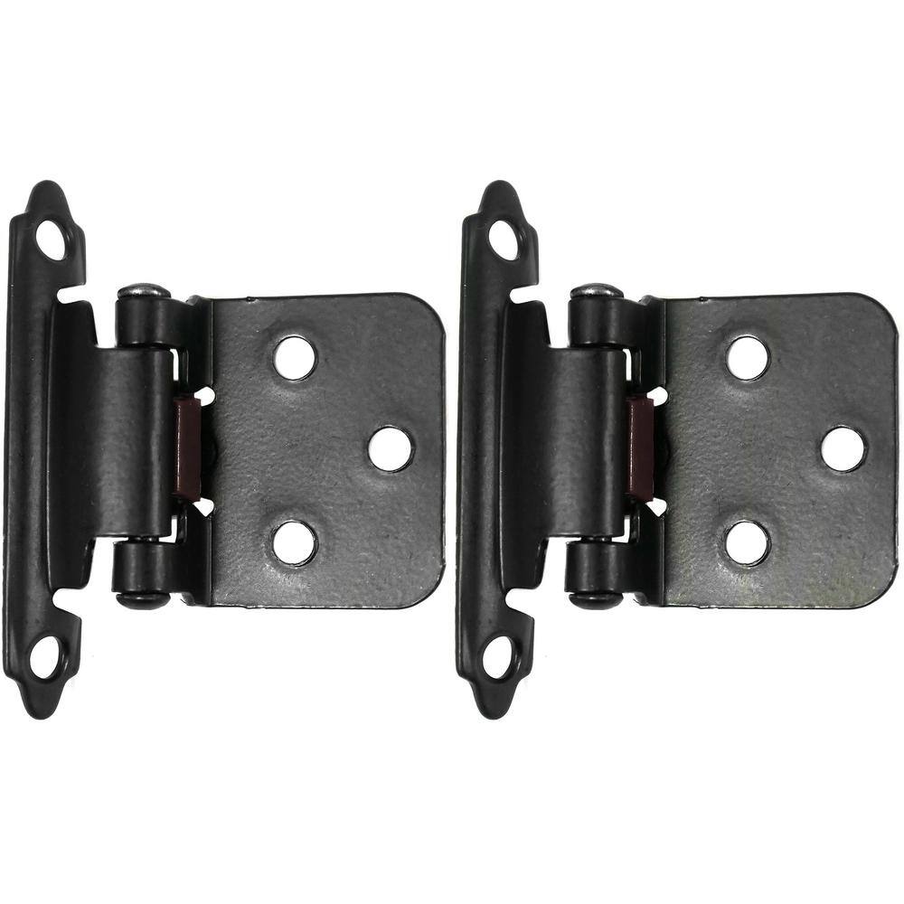 Face Frame Oil Rubbed Bronze Full Inset Self-Closing Hinge (25 -Pack) - Hercitys