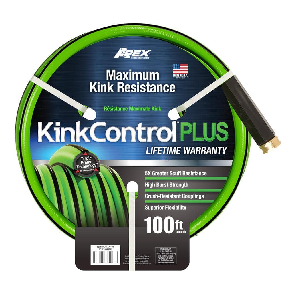 Kink Control Plus Garden Hose 5/8 in. x 100 ft. - Hercitys