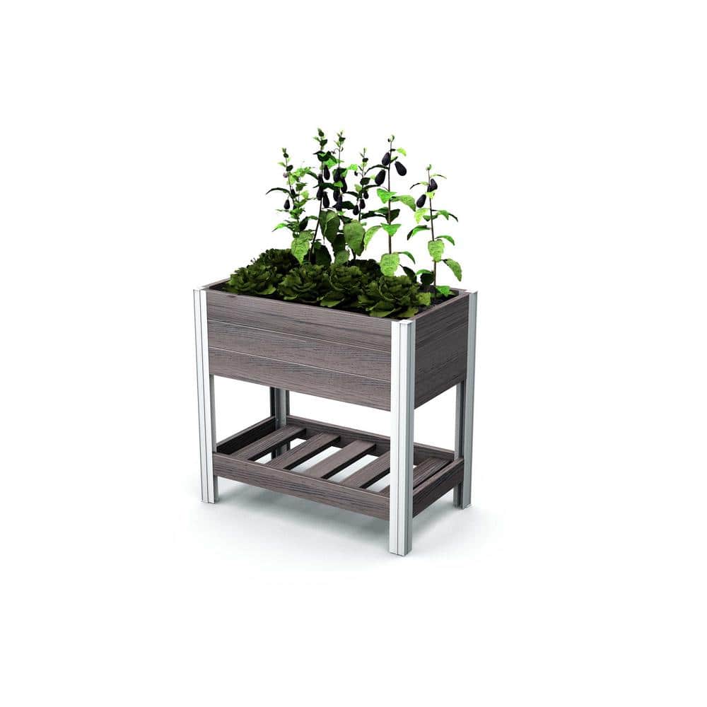 Urbana 31 in. x 18 in. x 29 in. Espresso Brown Vinyl Sprout Farm - Hercitys