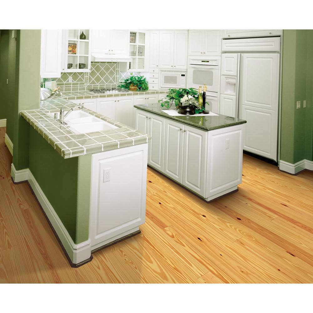 Antiqued Natural Pine 3/4 in. T x 5-1/8 in. W Solid Hardwood Flooring (23.3 sq.ft./case) - Hercitys