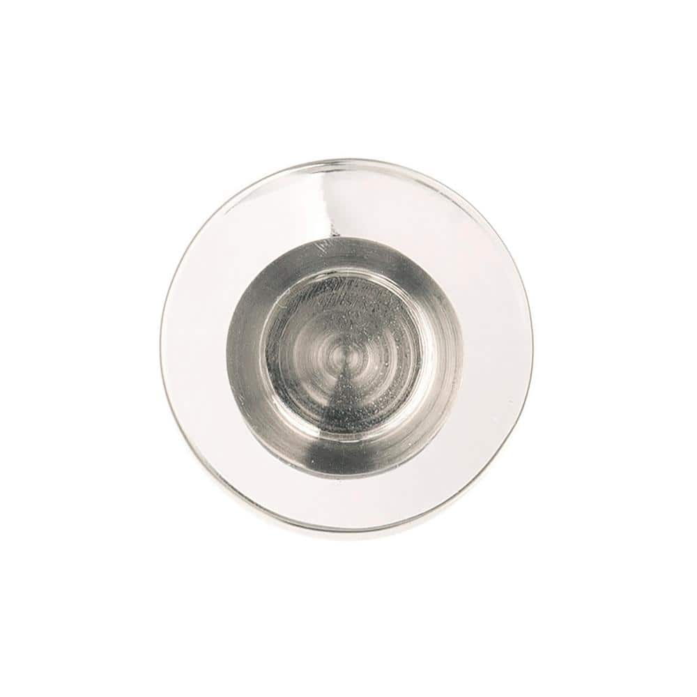 Midway 1-1/4 in. Dia Crysacrylic with Satin Nickel Cabinet Knob (10-Pack) - Hercitys