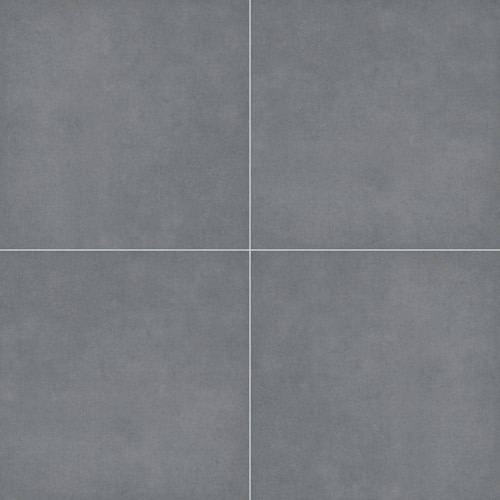 Tru Blue Stone 2 cm. x 24 in. x 24 in. Matte Porcelain Paver Tile (8 sq. ft./case) - Hercitys