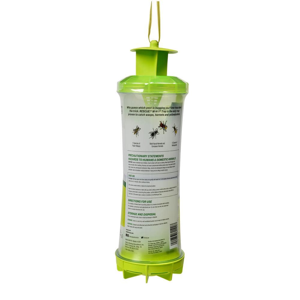 WHY Trap for Wasps, Hornets and Yellowjackets (2-Pack) - Hercitys