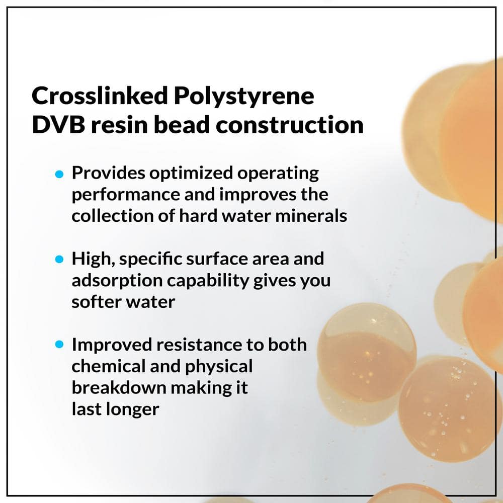 Water Softener Resin Media Replacement 100% Ion Exchange High-Quality Cation – 0.25 cu. Ft. - Hercitys