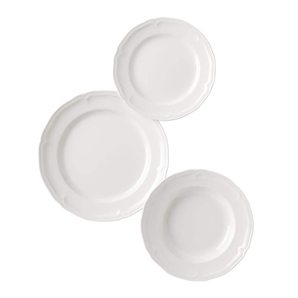 Manoir 18-Piece Porcelain Dinnerware Set - Hercitys