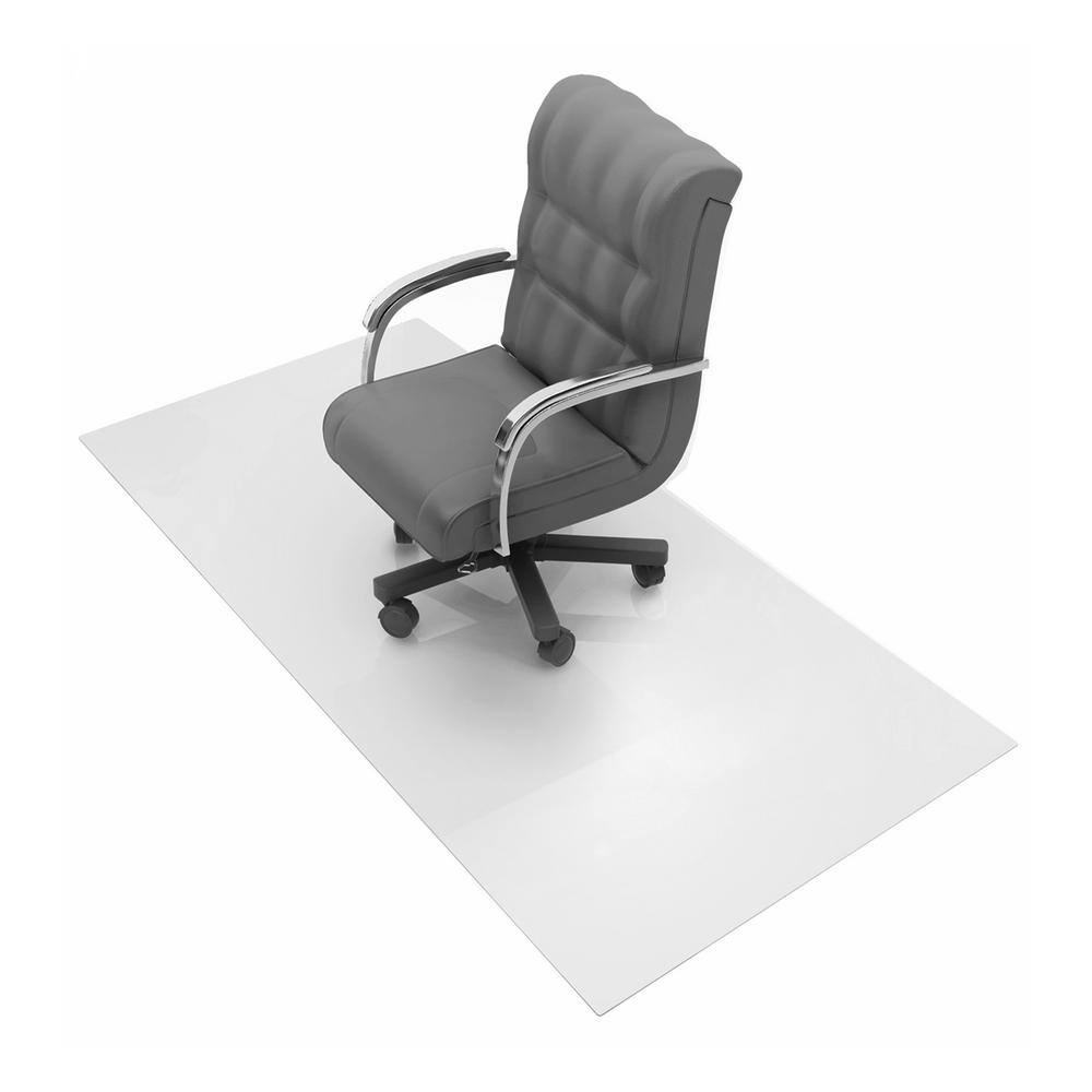 Ultimat XXL Clear 60 in. x 60 in. Polycarbonate Square Indoor Chair Mat for Hard Floor - Hercitys