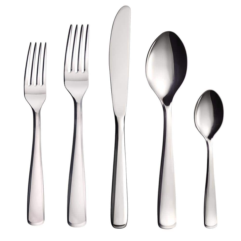Pacific 20-Piece 18/10 Stainless Steel Flatware Set - Hercitys