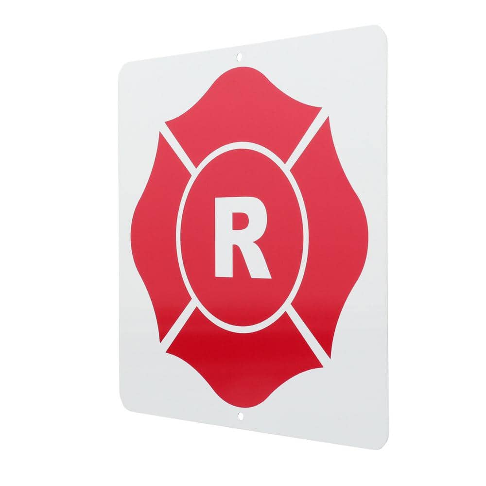 9 in. x 9 in. Roof Truss Aluminum R-Sign - Hercitys