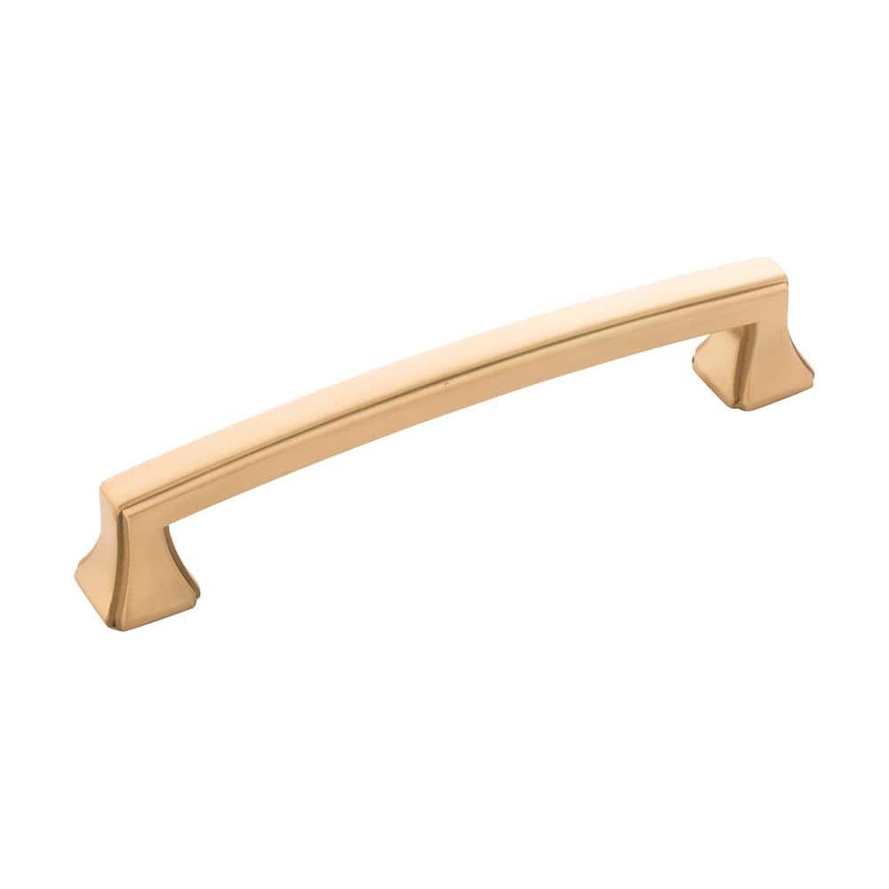 Bridges 5-1/16 in. (128 mm) Brushed Golden Brass Cabinet Pull (10-Pack) - Hercitys