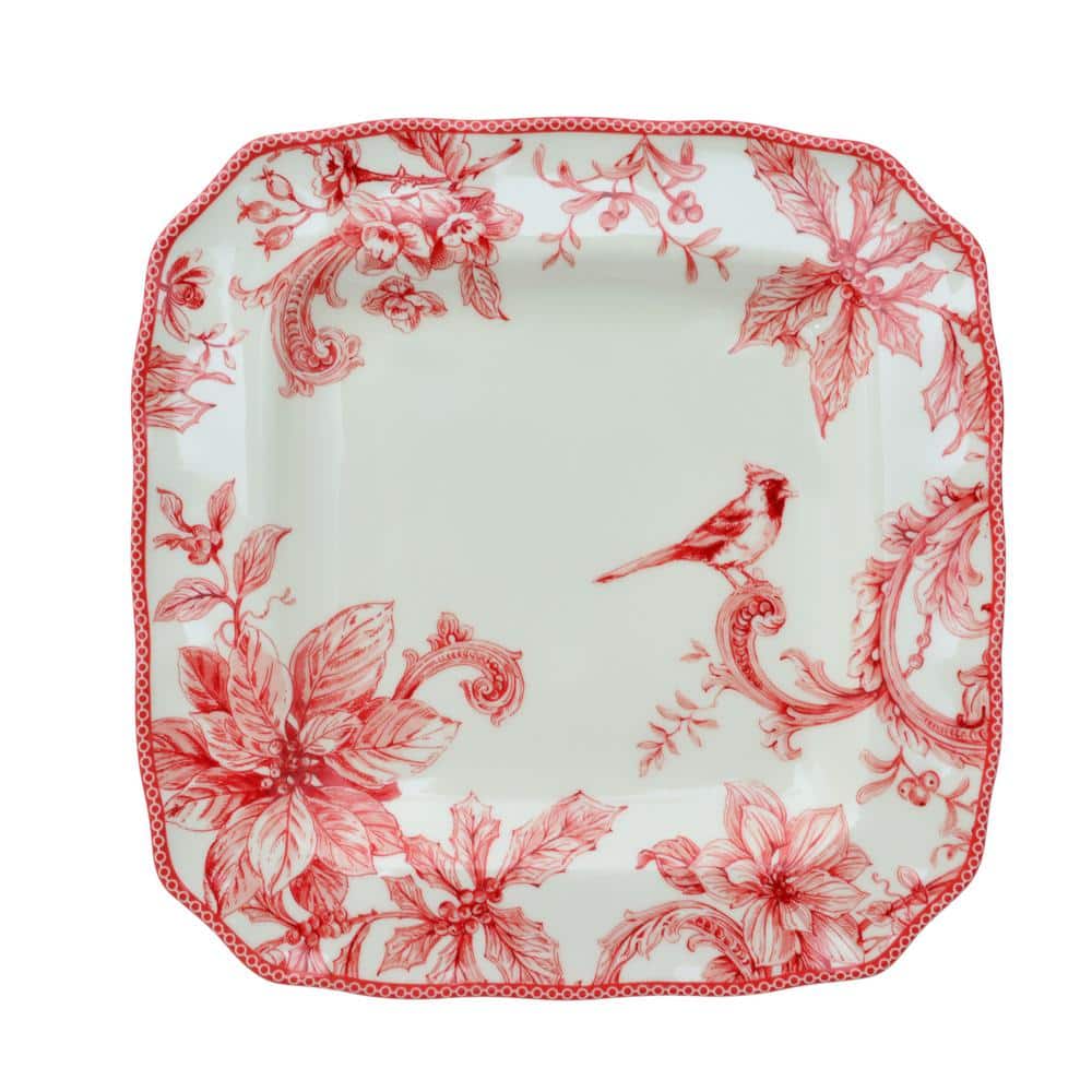 Christmas Lane Red 16-Piece Dinnerware Set - Hercitys