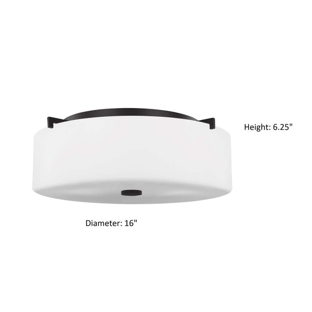 Sunset Drive 3-Light Oil Rubbed Bronze Flush Mount - Hercitys