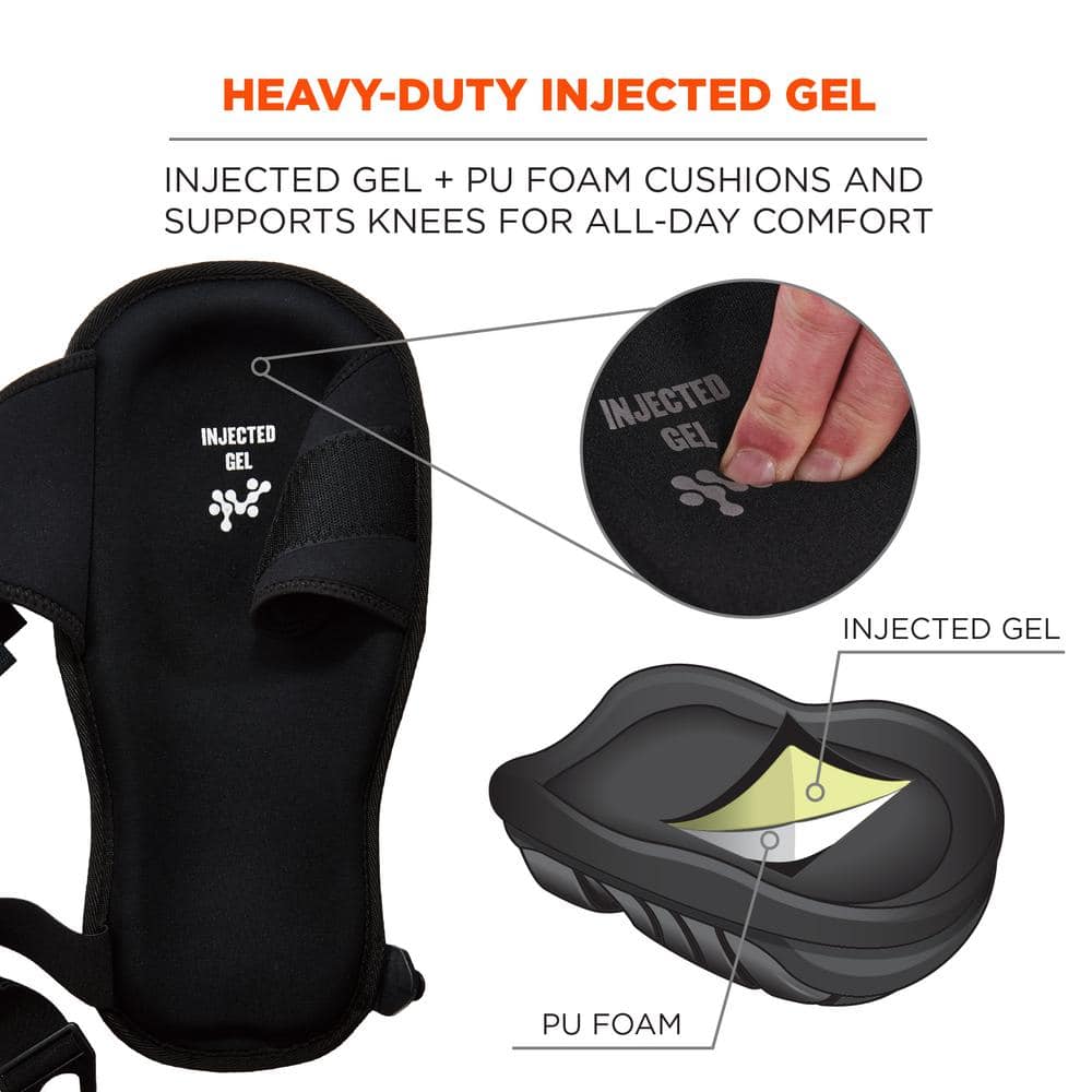 ProFlex Extra Long Cap Injected Gel Knee Pads - Hercitys
