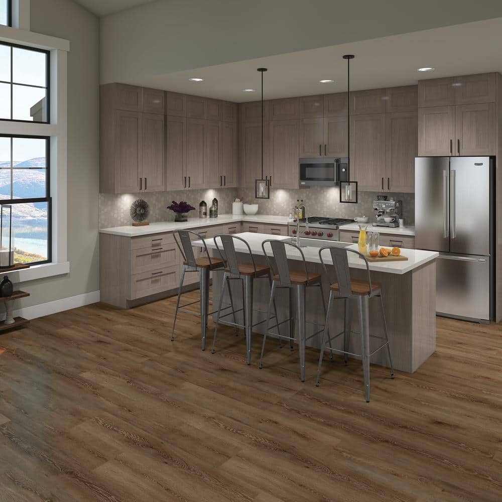 Cowley Creek Oak 8 mm T x 47.6 in. W Water Resistant Laminate Wood Flooring (21.3 sqft/case) - Hercitys