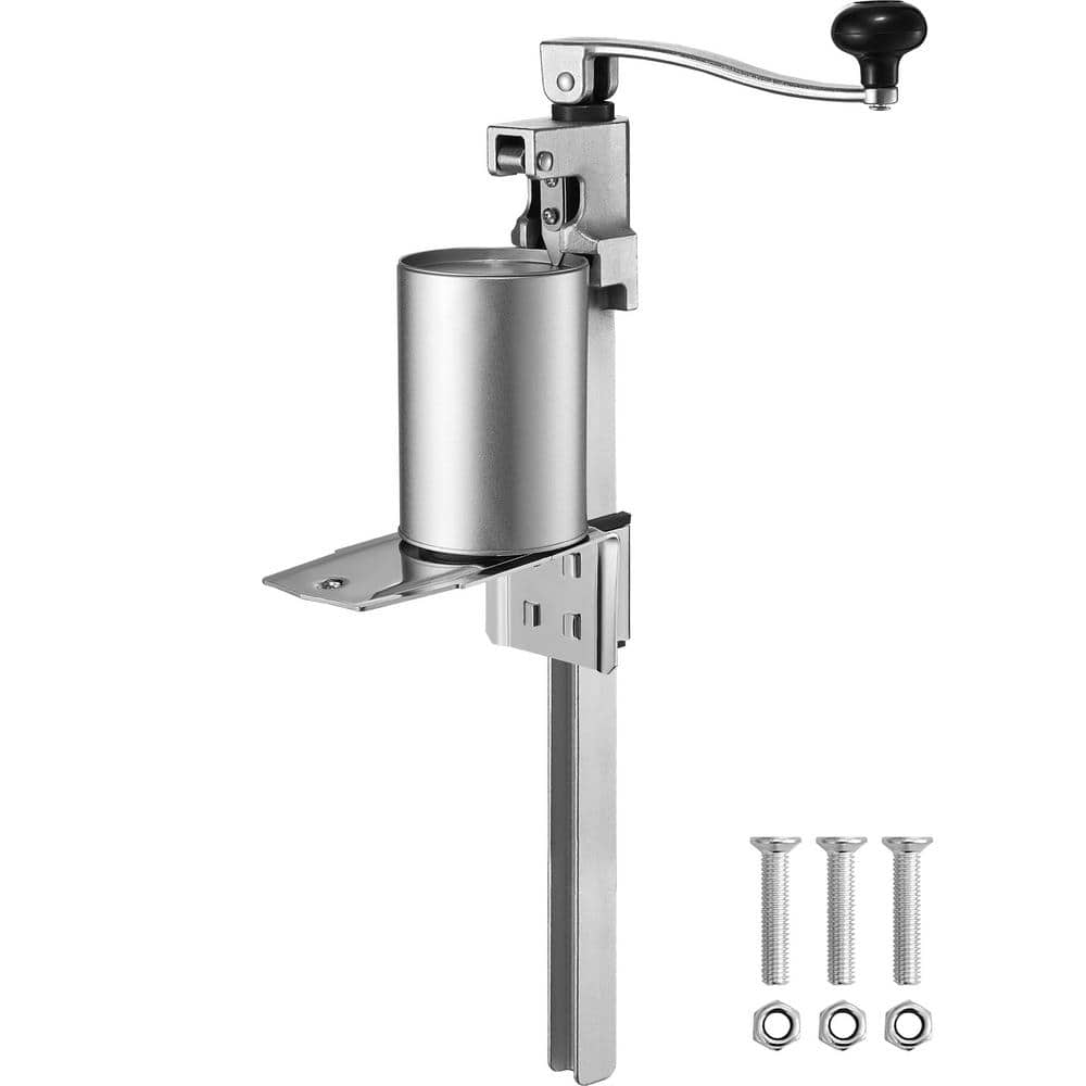 Manual Can Opener, Sturdy Tabletop Version for Big Cans. Durable with Stand, Height-Adjustable. Professional Jar Opener - Hercitys