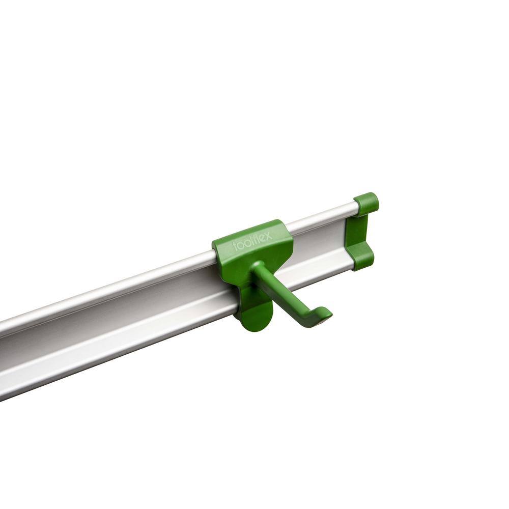 Multipurpose Green Hook for Rail System (3-Pack) - Hercitys
